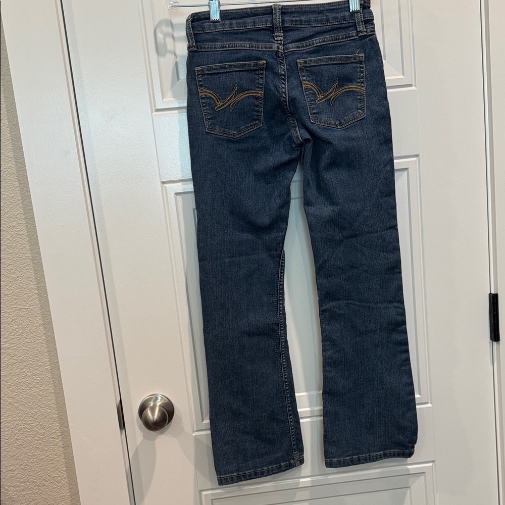 Wrangler Kids Dark Wash Bootcut Jeans - Picture 5 of 6